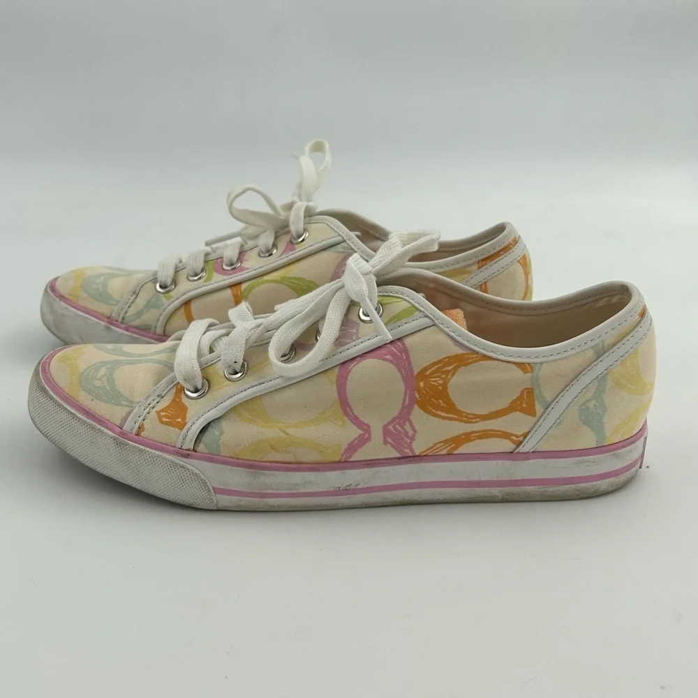 Coach Signature Scribble Print Sneakers